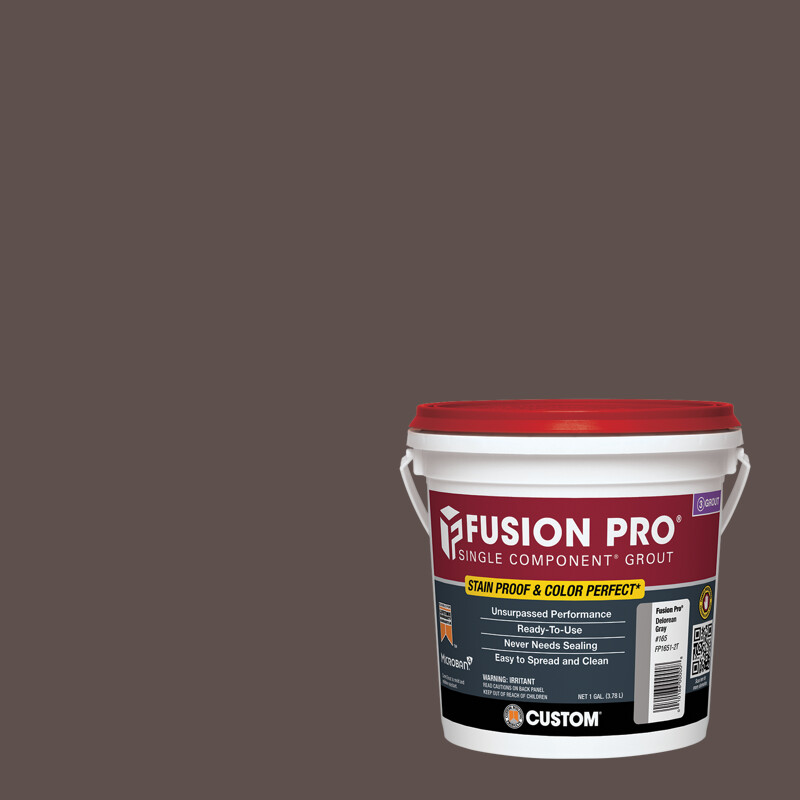 Sanded Grout Fusion Pro Single Component #647 Brown Velvet 3.78 L