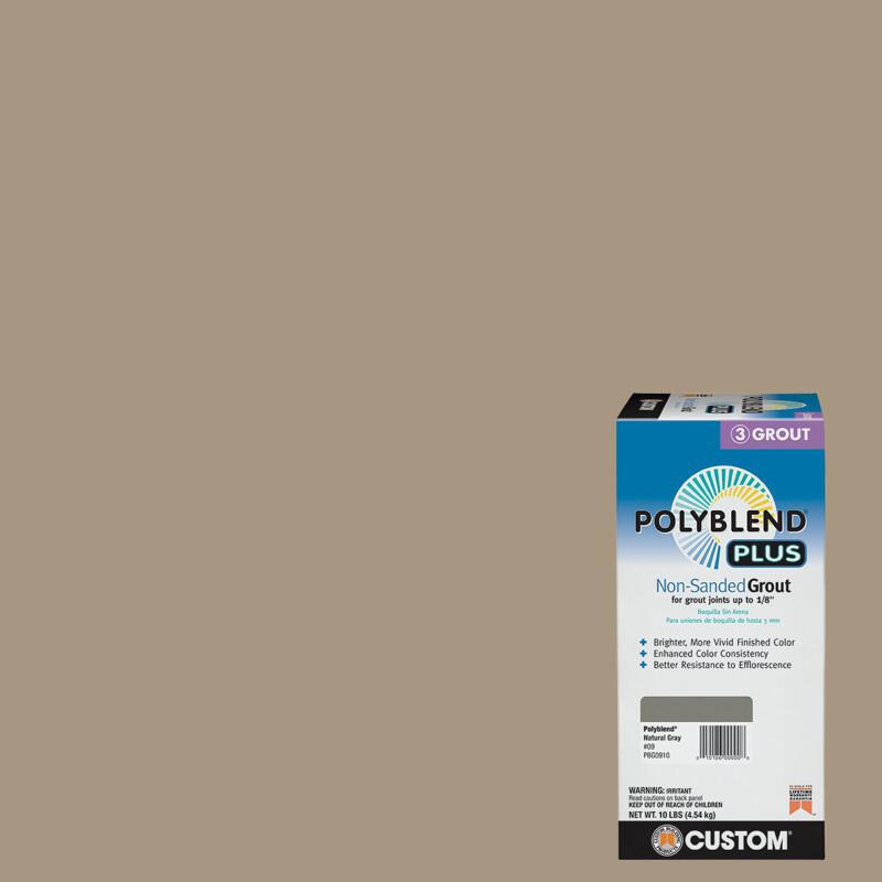 Custom Building Products Polyblend Plus #145 Light Smoke 10 lb. Unsanded Grout