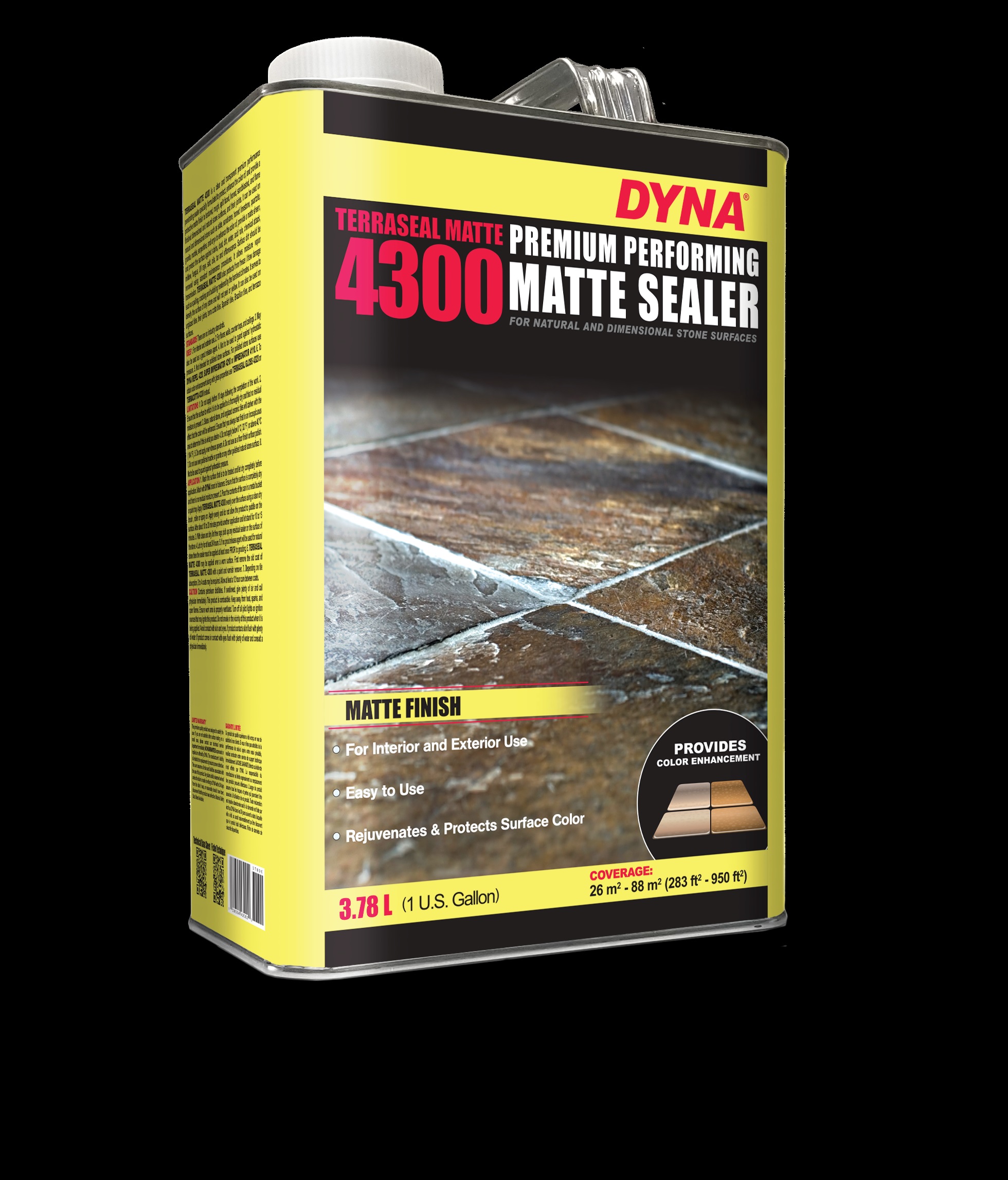 Premium Performing Matte Sealer and Stone Enhancer Terraseal Matte 4300 - 3.78 L
