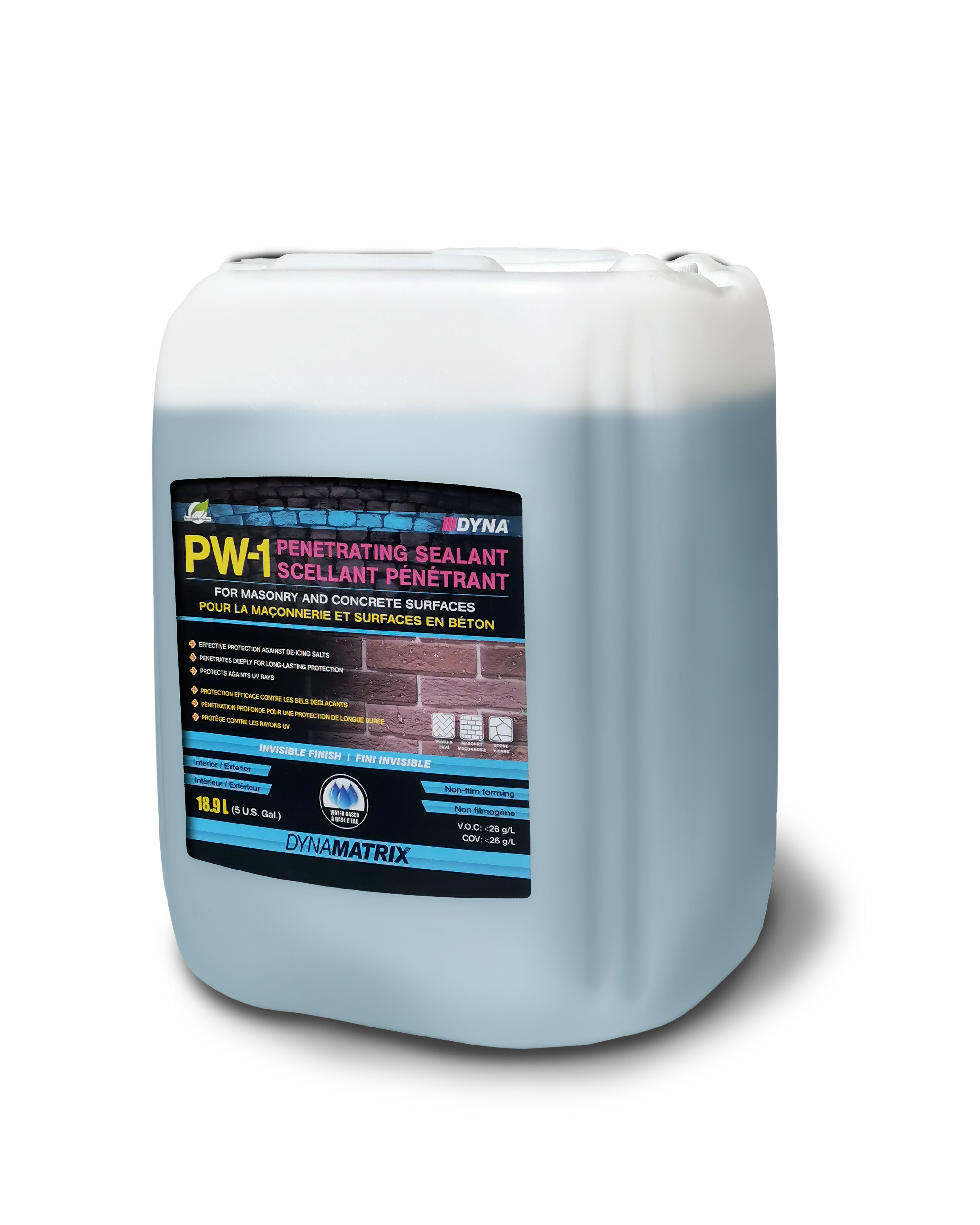 Water Based Penetrating Sealant PW-1 for Concrete Stone and Masonry 18.9 L