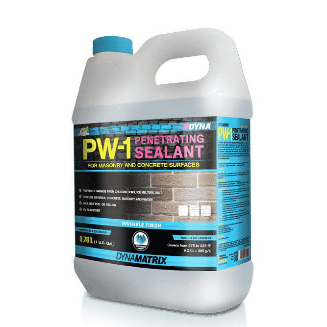 Water Based Penetrating Sealant PW-1 for Concrete Stone and Masonry 3.78 L