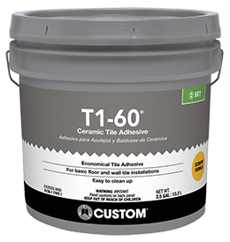 Economical Pre-Mixed Tile Adhesive T1-60 White 13.25 L