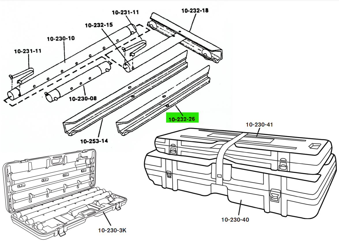 Tail Block with Cushion and Spring 26" for 10-232