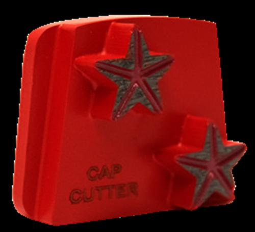 Diamond Grinding Segment Star2 Star Grit 40 for Polishing Extra Hard Concrete (Pack of 9)