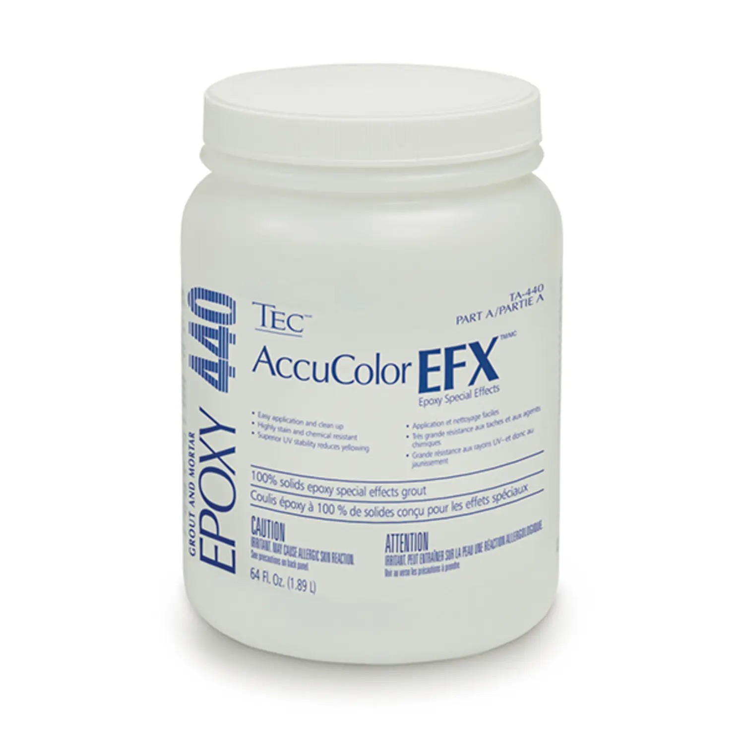 Tec - Epoxy Grout and Mortar AccuColor EFX Part A #950 Jet Black 1/2 ...