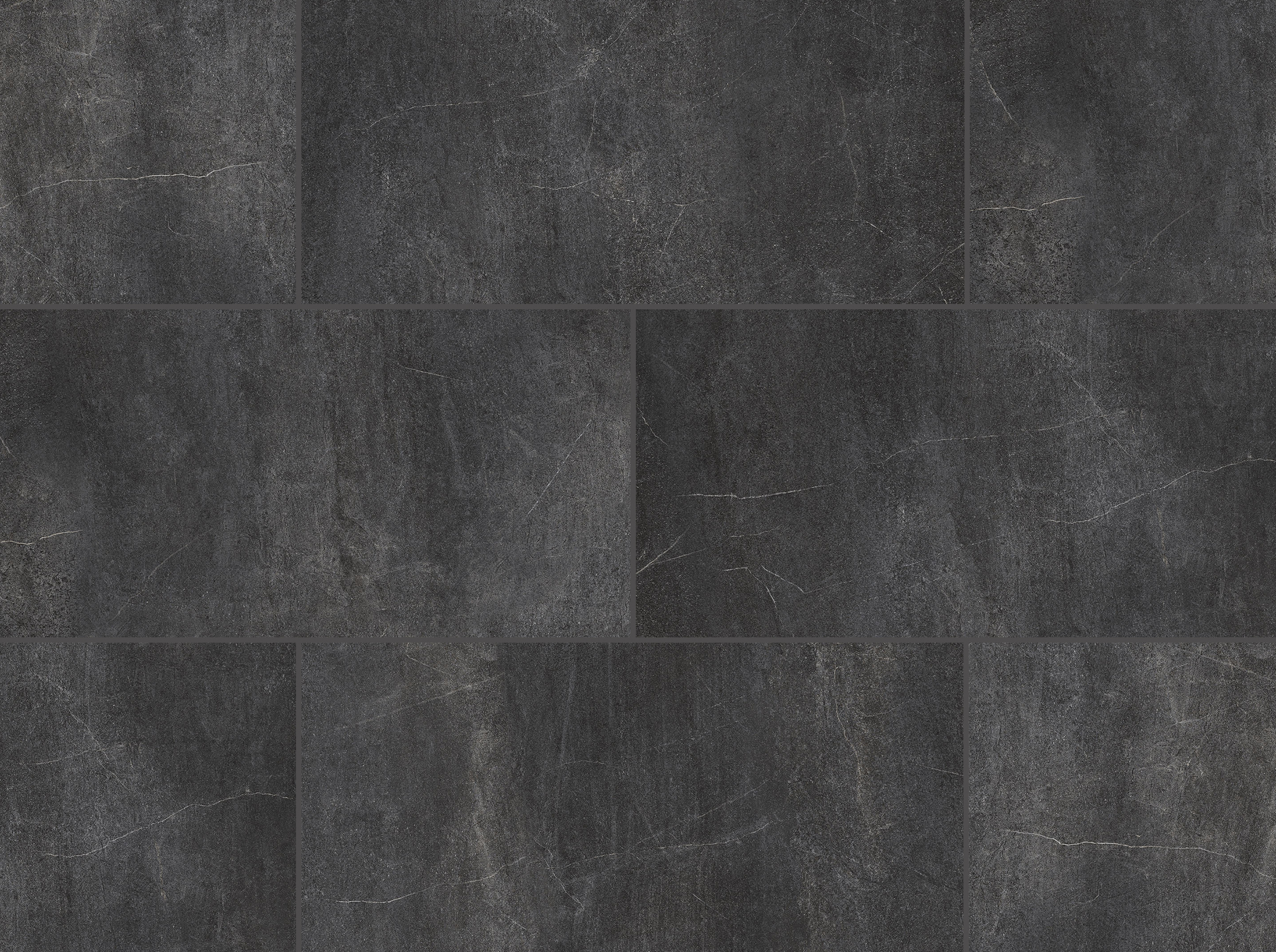 Vinyl Tile Contemporaine Ardoise Glue Down 12" x 24"
