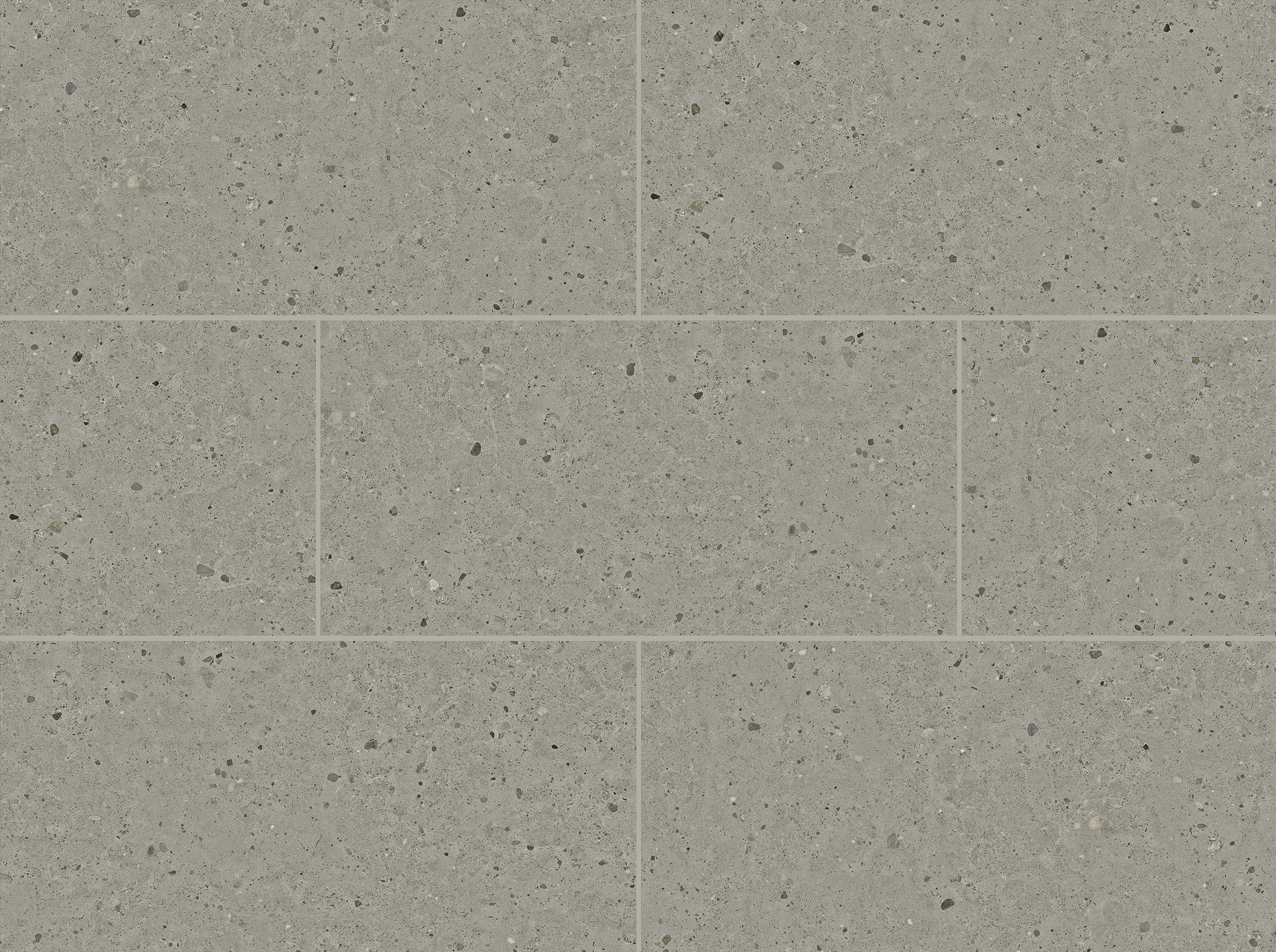 Vinyl Tile Designer Terrazzo Gray Click Lock 12" x 24"