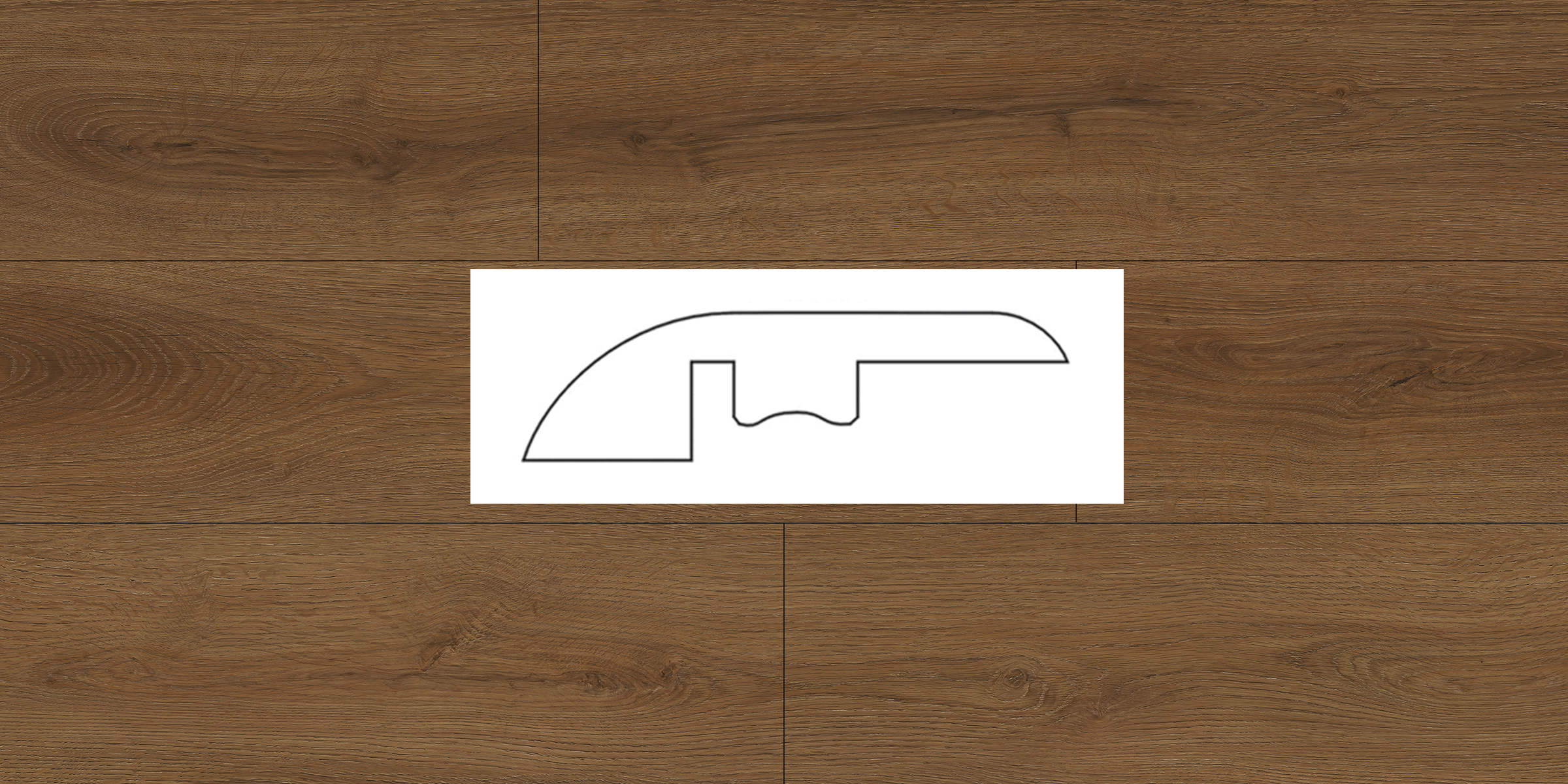 Vinyl Pecan Oak Reducer 94-1/2"