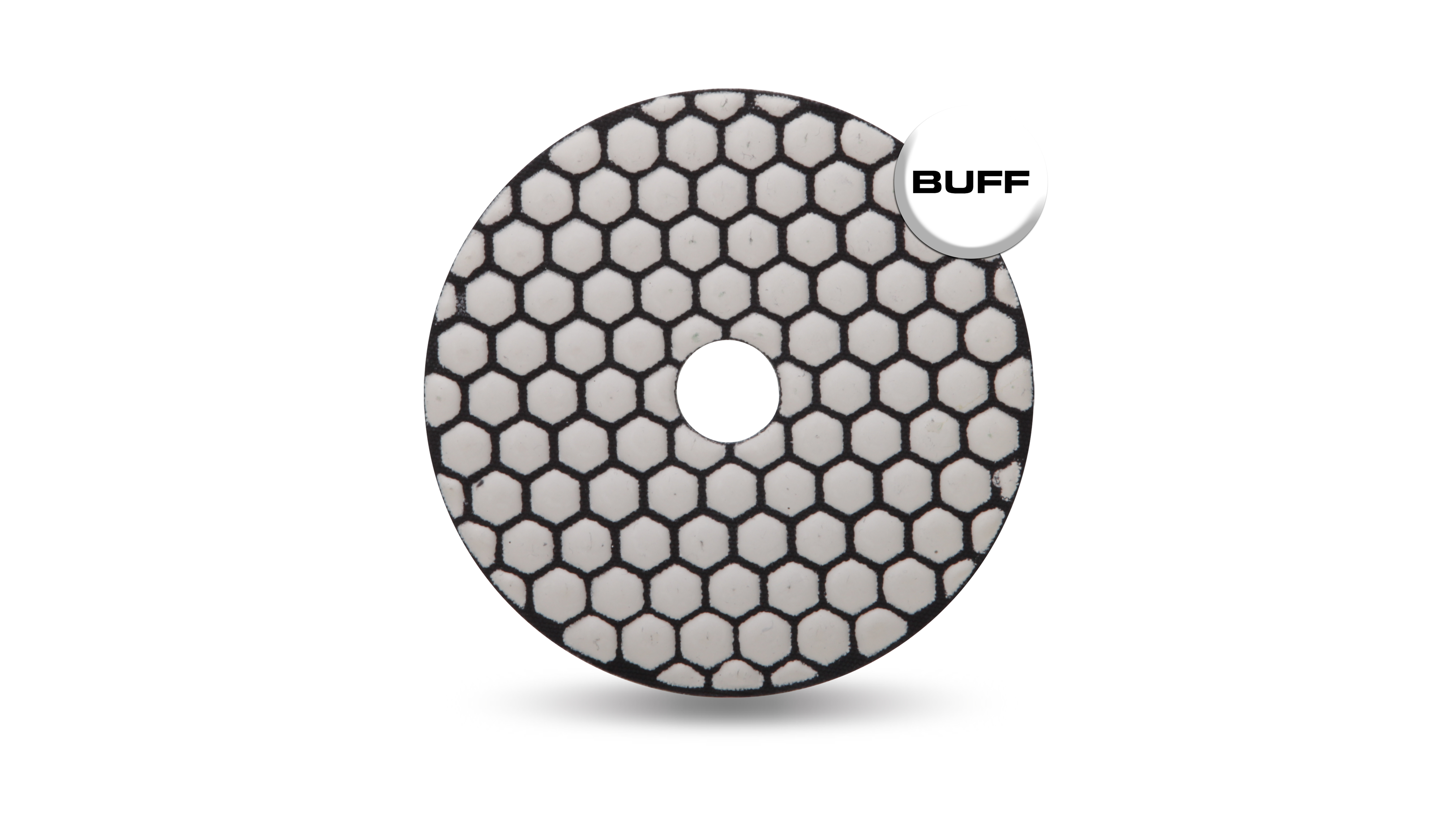 Dry Polishing Pad White Buff 4"
