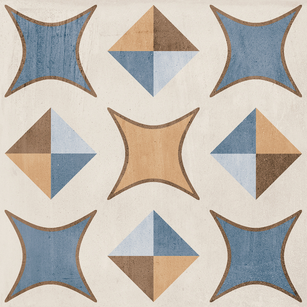 Floor Tiles Patchwork Colors 04 Matte 8" x 8"
