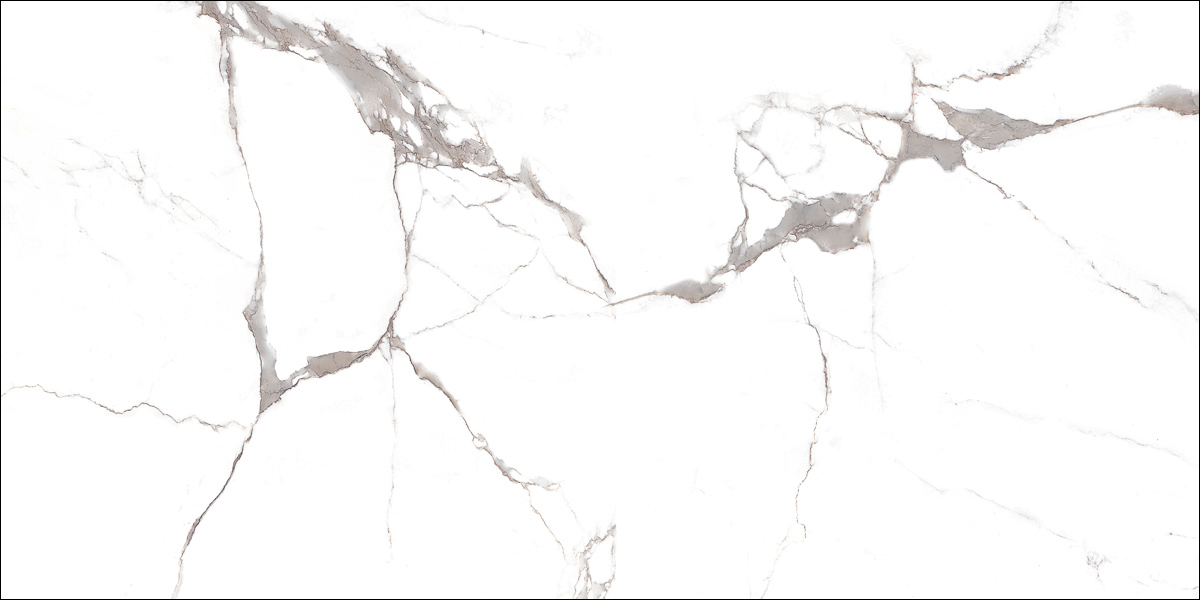 Tuiles plancher Marbles Statuario Poli 24" x 48"