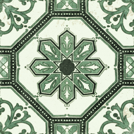 Floor Tiles New Vintage Decoro 18 Natural 8" x 8"