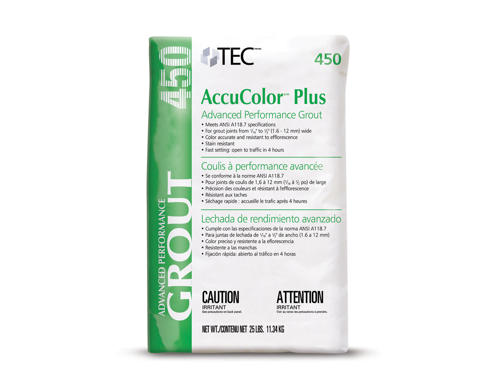 Tec - AccuColor Plus Advanced Performance Grout #909 Sterling 25 lb ...