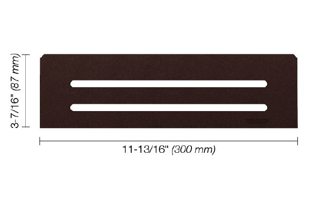 SHELF-N Rectangular Shelf for Niche Wave Design Aluminum Bronze
