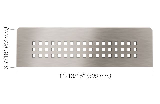 SHELF-N Rectangular Shelf for Niche Square Design Stainless Steel (V2) Brushed