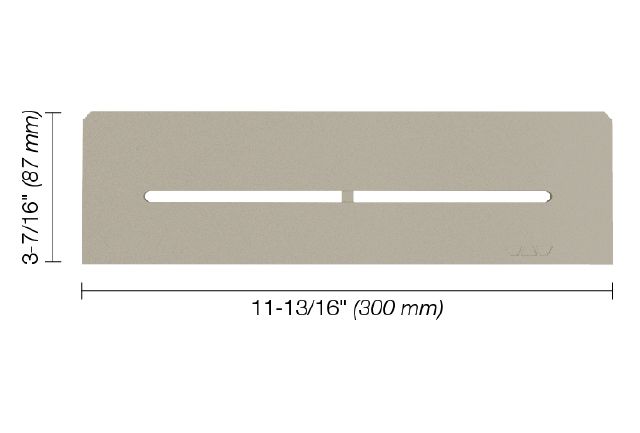 SHELF-N Rectangular Shelf for Niche Pure Design Aluminum Greige