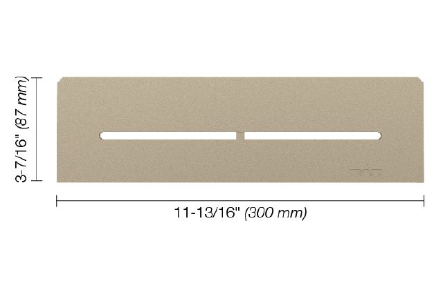 SHELF-N Rectangular Shelf for Niche Pure Design Aluminum Cream