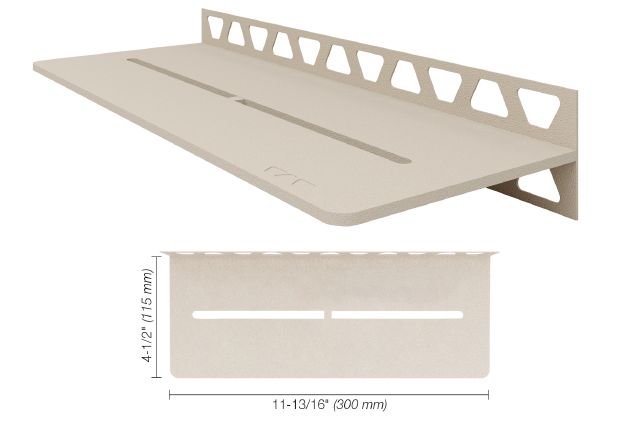 SHELF-W Rectangular Wall Shelf Pure Design Aluminum Cream