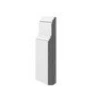 Baseboard Two Steps MDF - 1/2" (12.5 mm) x 7-1/4" x 12'