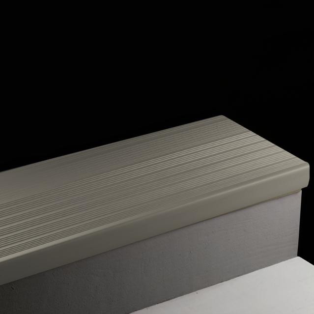 Vinyl Stair Tread Safe-T-Rib #20 Charcoal with Grit tape 36"