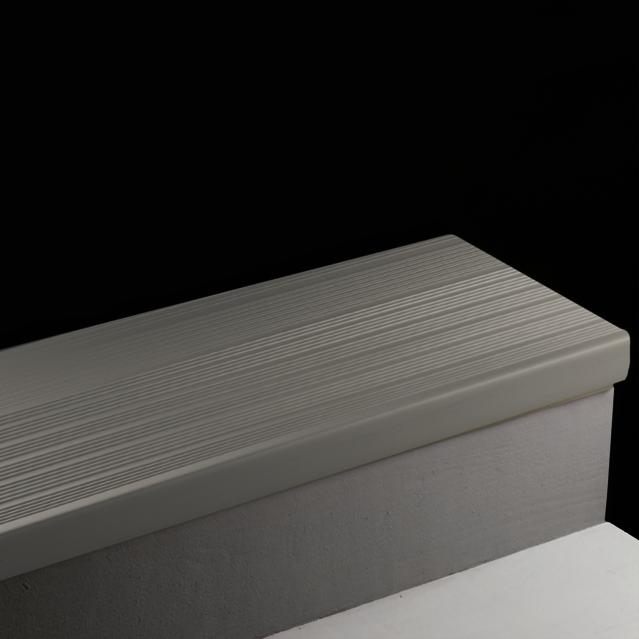 Vinyl Stair Tread Safe-T-Rib #TA6 Bedrock with Grit tape 36"