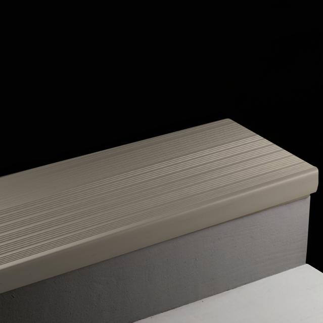 Vinyl Stair Tread Safe-T-Rib #29 Moon Rock with Grit tape 60"