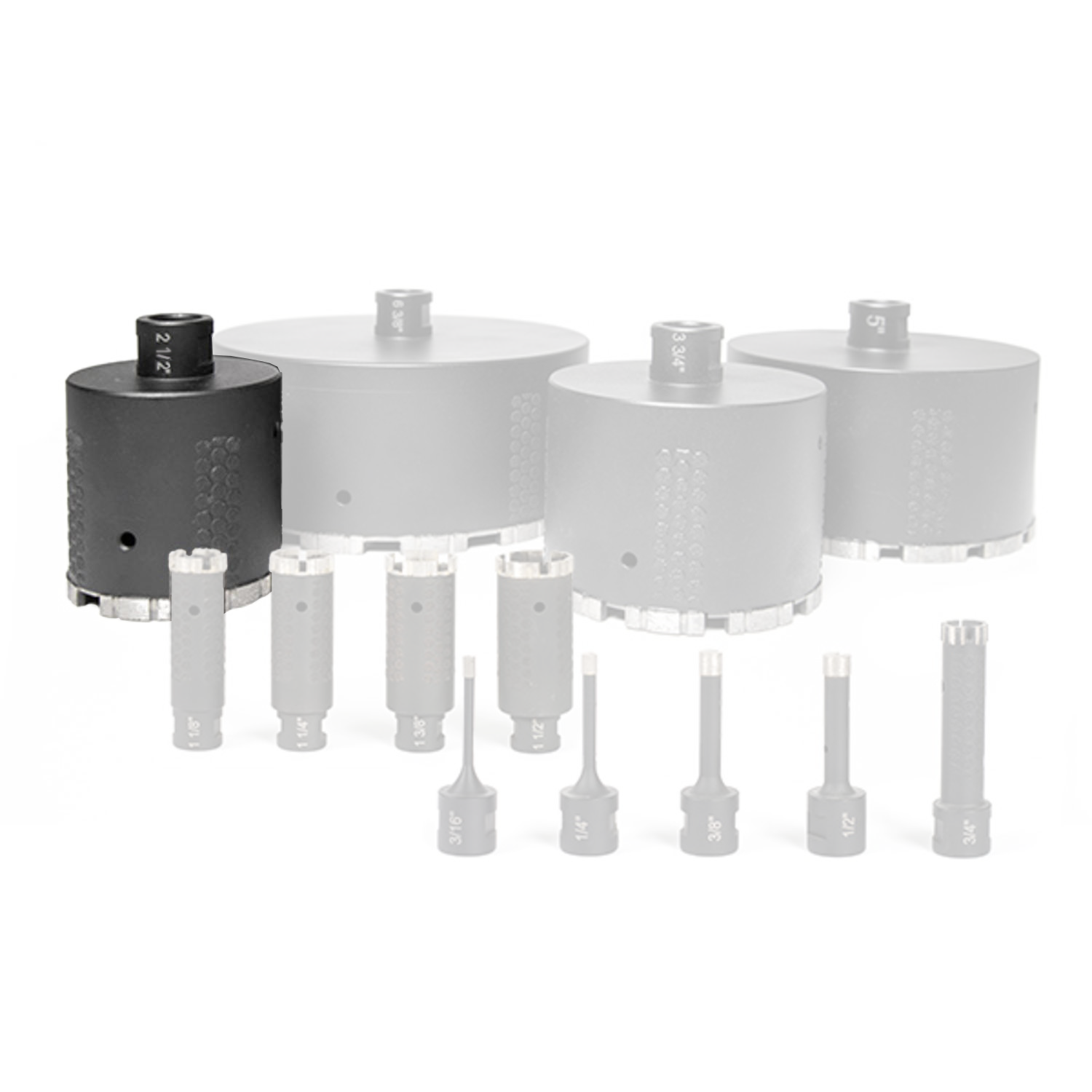 Trépan diamanté à sec/humide Linkwise 2-1/2" pour le quartz et le marbre