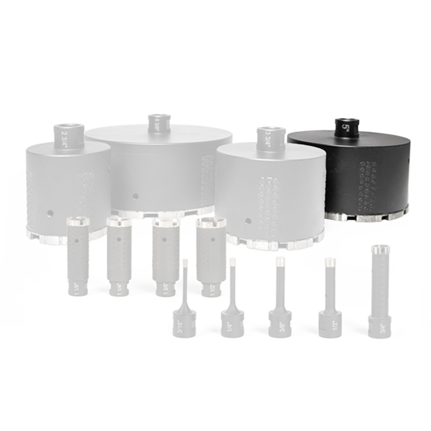 Wet/Dry Diamond Core Bit Linkwise 5" for Quartz and Marble