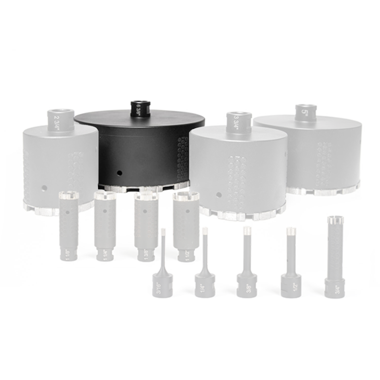 Wet/Dry Diamond Core Bit Linkwise 6-3/8" for Quartz and Marble