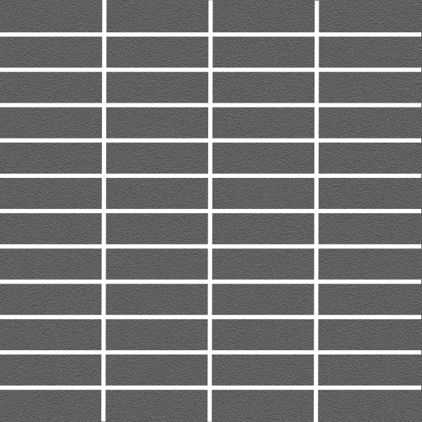Mosaic Plain Techno Charcoal Rectangle Matte 12" x 12"