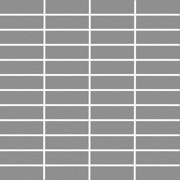 Mosaïque Plain Techno Slate Grey Rectangle Mat 12" x 12"