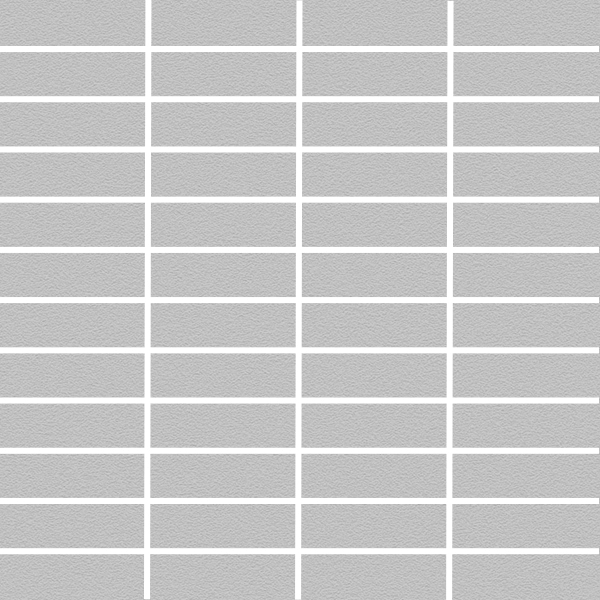 Mosaic Plain Techno Light Grey Rectangle Matte 12" x 12"