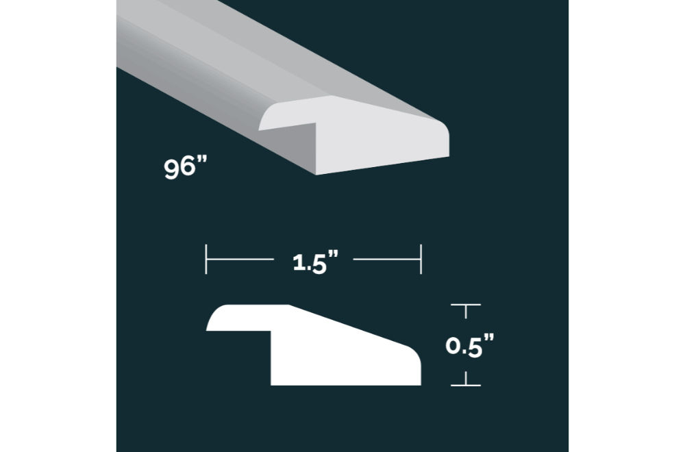Laminate Soho Graphite Reducer 94"