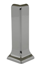 Coin extérieur pour moulure Skirting 60 acier inoxydable satiné - (60 mm) 2-3/8"