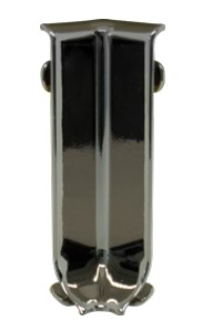 Coin intérieur pour moulure Skirting 60 acier inoxydable satiné - (60 mm) 2-3/8"