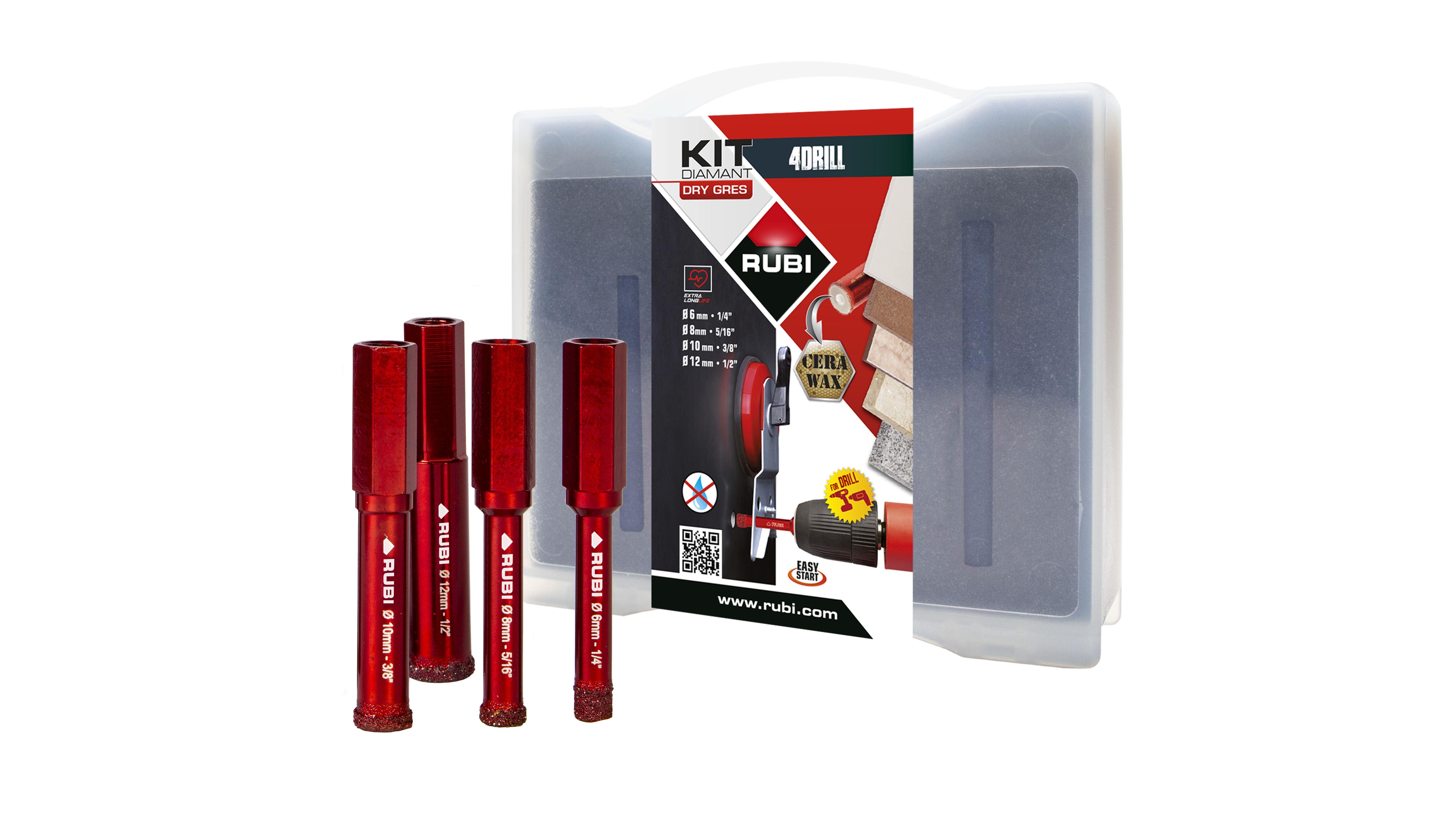 Kit Mini Drygres 4 Drill bits