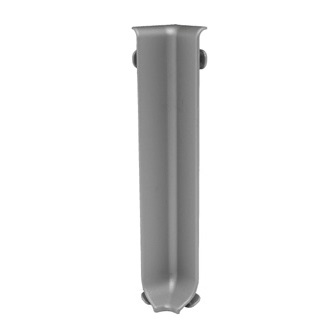 Molding Internal Corner Skirting 100 Anodized Aluminum Silver 3-15/16" (100 mm) (Pack of 2)