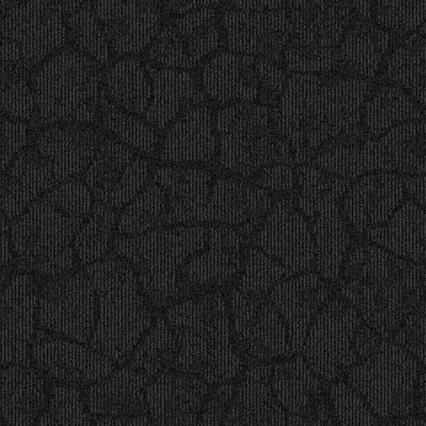 Carpet Tiles Roots Jet Black 20" x 20"
