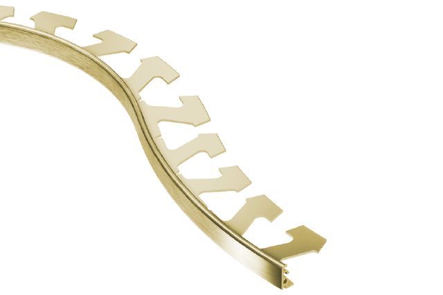 Schluter - JOLLY Wall Flexible Edge Trim Anodized Aluminum Brushed