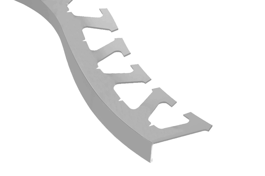 Schluter - BARA-RW Balcony Edging Radius Profile Stainless Steel (V2) 2 ...