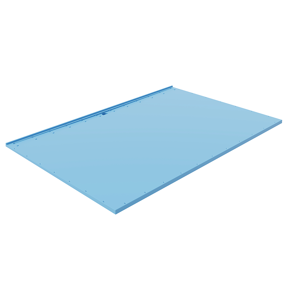 Sloped Shower Base TrueDEK with Linear Side Outlet Position 1-3/8" x 48" x 72"
