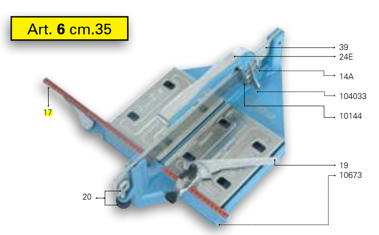 Extension Tecnica for Art. 5 from 21 cm to 34 cm