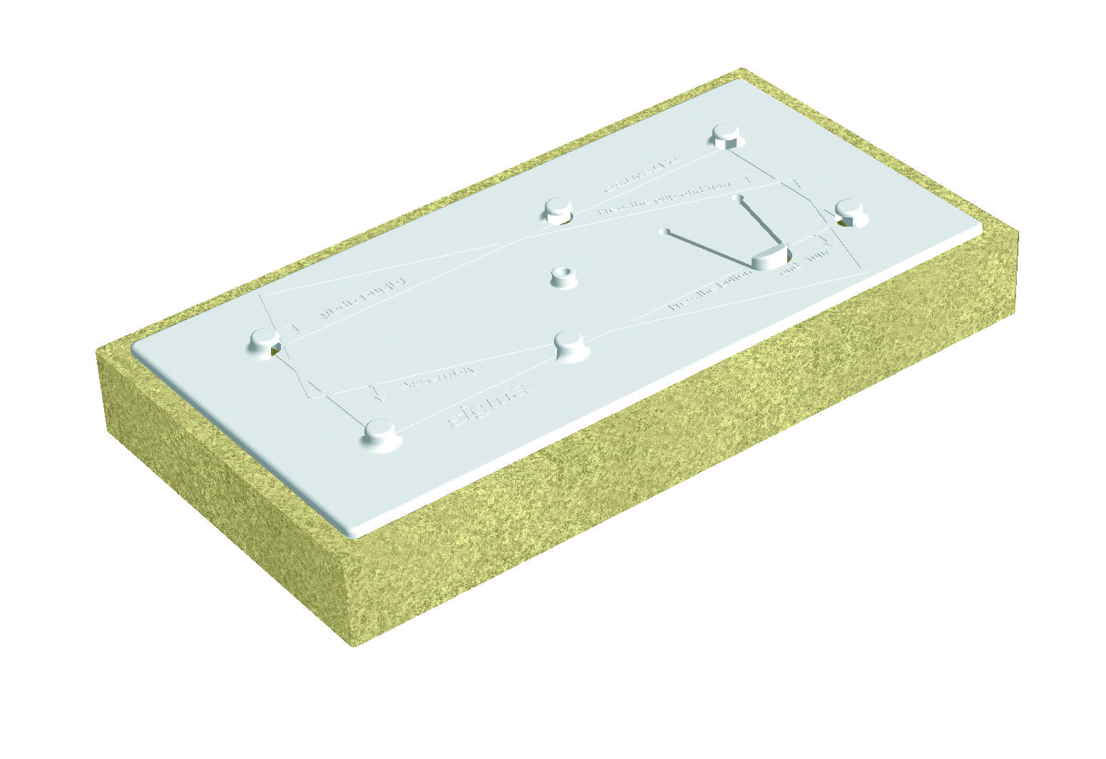 Replacement Sponge Pad with High Absorption for Sigma's 48C7 Grout Float