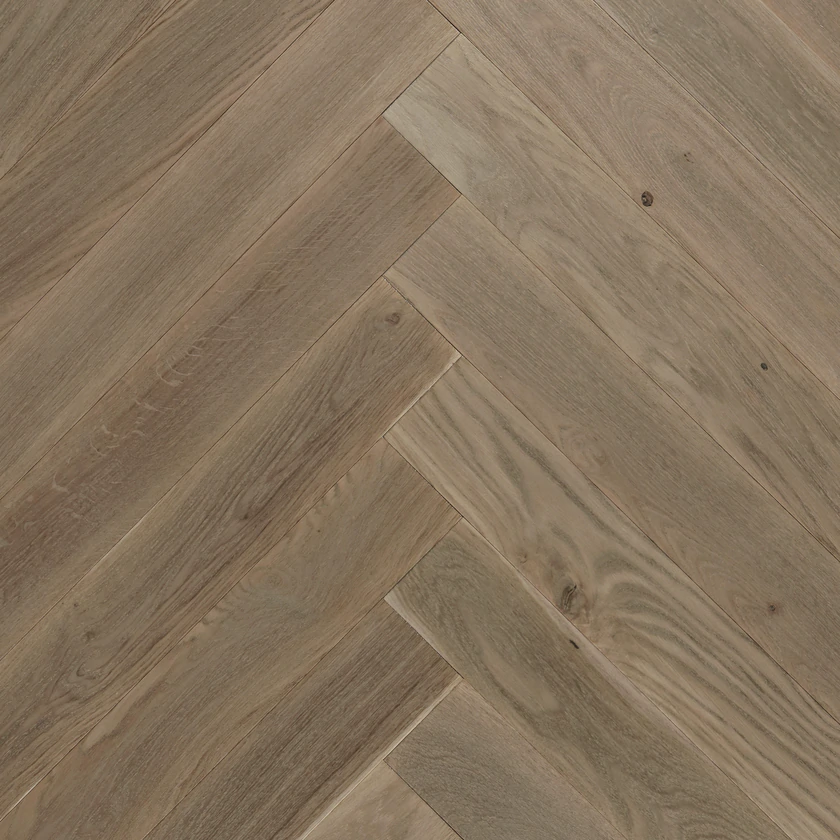 Engineered Hardwood Nouveau 7 Bespoke Herringbone Barcelona Noon 5" - 3/4"