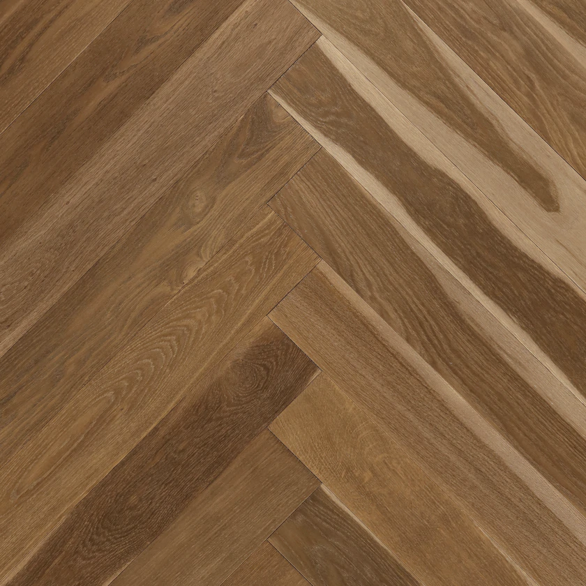 Engineered Hardwood Nouveau 7 Bespoke Herringbone Hidden Cabin 5" - 3/4"