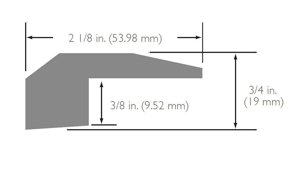 Preverco - Hardwood Inox Matte Threshold 84