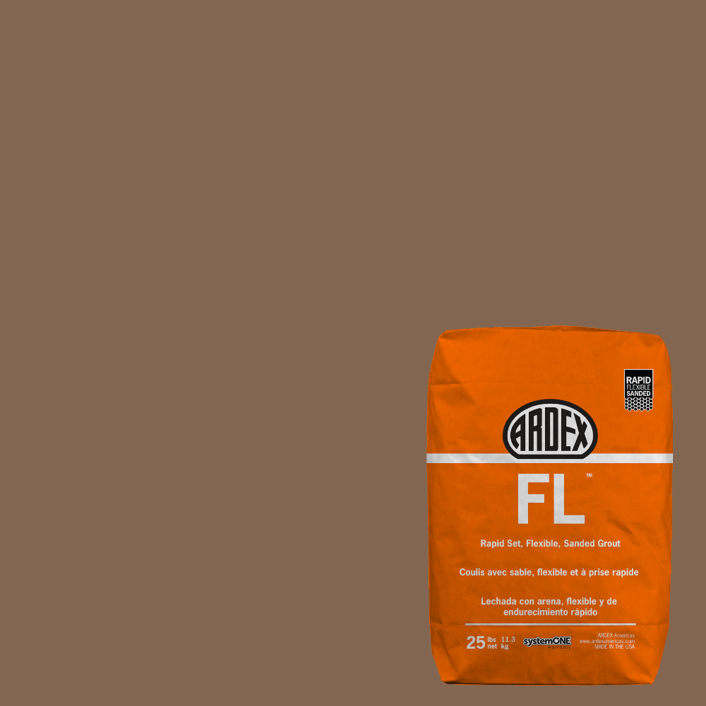 FL Rapid-Set Flexible Sanded Grout - Kodiak Brown #47 - 25 lb