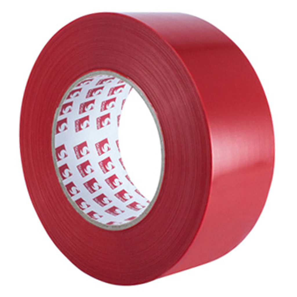 Ruban Polyflex Polyéthylène - Rouge - 48 mm x 55 m - 7 mil (paquet de 24)