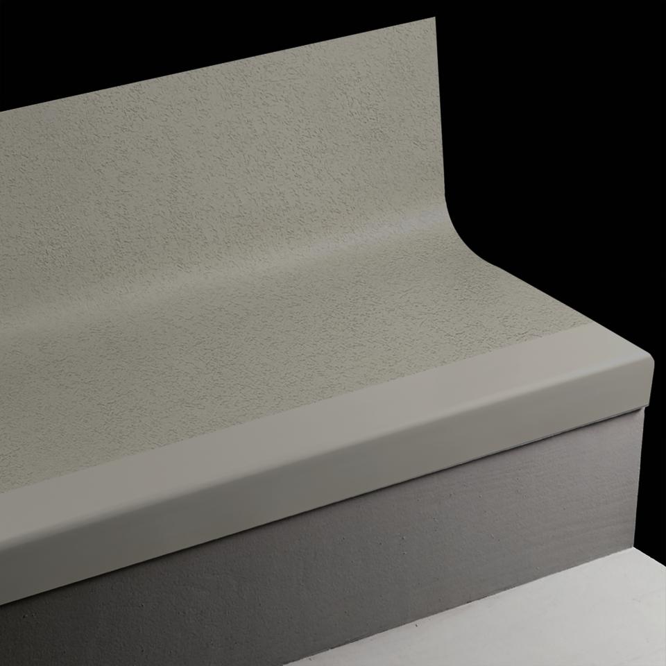 Tarkett - Angle Fit Rubber Stair Tread with Integrated Riser Rice Paper ...