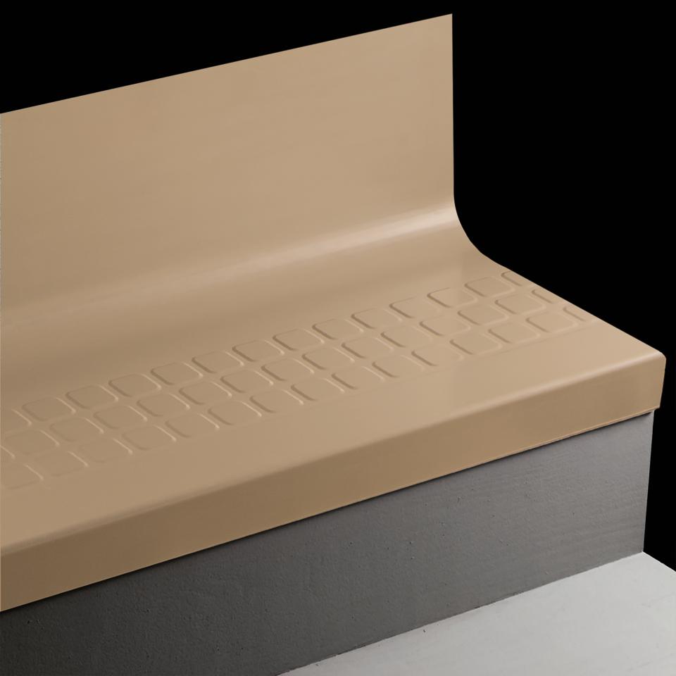 Tarkett - Angle Fit Rubber Stair Tread with Integrated Riser Raised ...